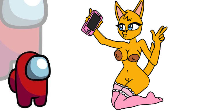 1boy 1girl 5_fingers among_us anthro areola areolae arms_up background big_breasts big_nipples black_nose blue_eyes bowtie breasts cellphone completely_nude didi_kay digital_media_(artwork) edit fanart female fingers fur furry genitals holding_cellphone holding_object holding_phone kangaroo kneeling kneeling_female leggings legs lips looking_up male milf mini_crewmate naked naked_female nipples nude nude_female phone pussy screencap simple_background solo stockings tail tansau thumbnail what wtf wtf_is_this youtube youtube_thumbnail youtubers