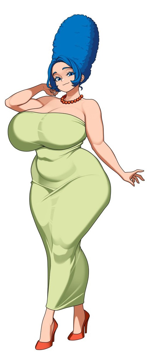 big ass, big breasts, marge simpson, tagme, the simpsons