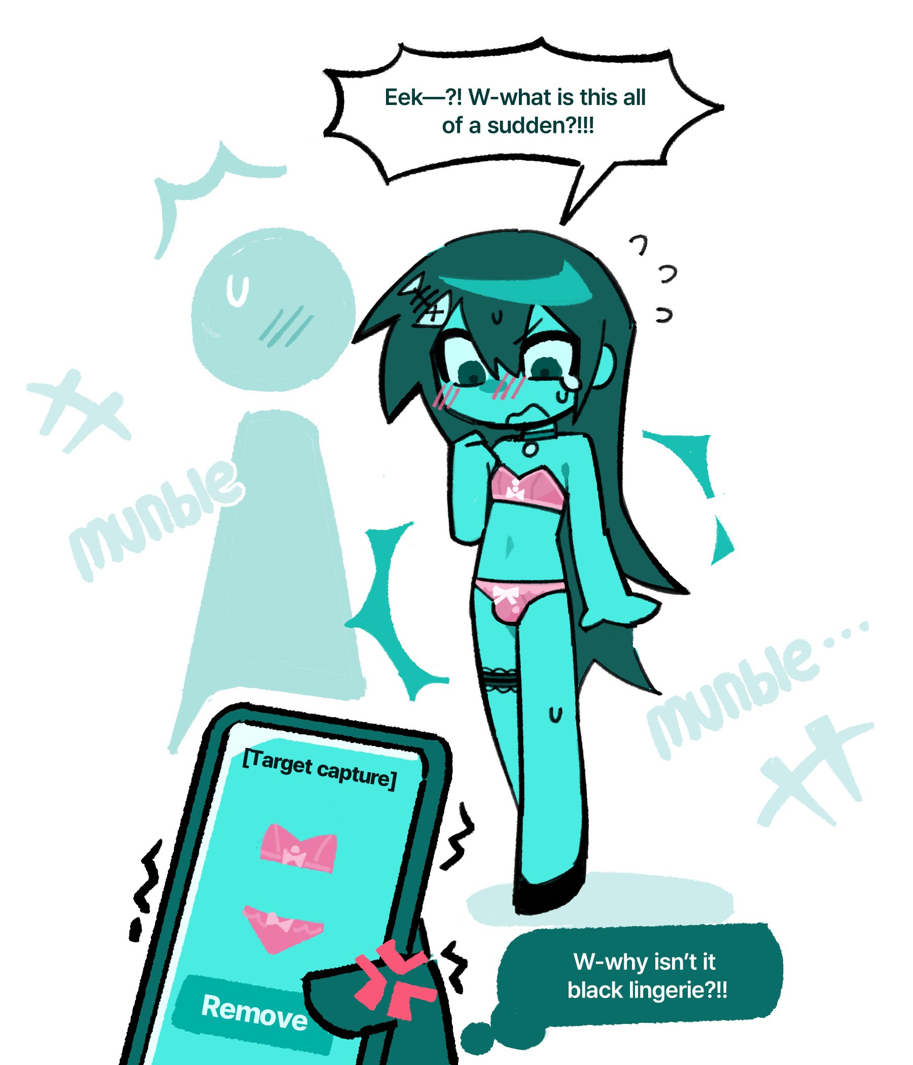 1boy, crossdressing, crossdressing (mtf), degrees of lewdity, femboy, jade (suckillpak), male, male focus, player character (degrees of lewdity), player character (male) (degrees of lewdity), solo, suckillpak, trap, underwear