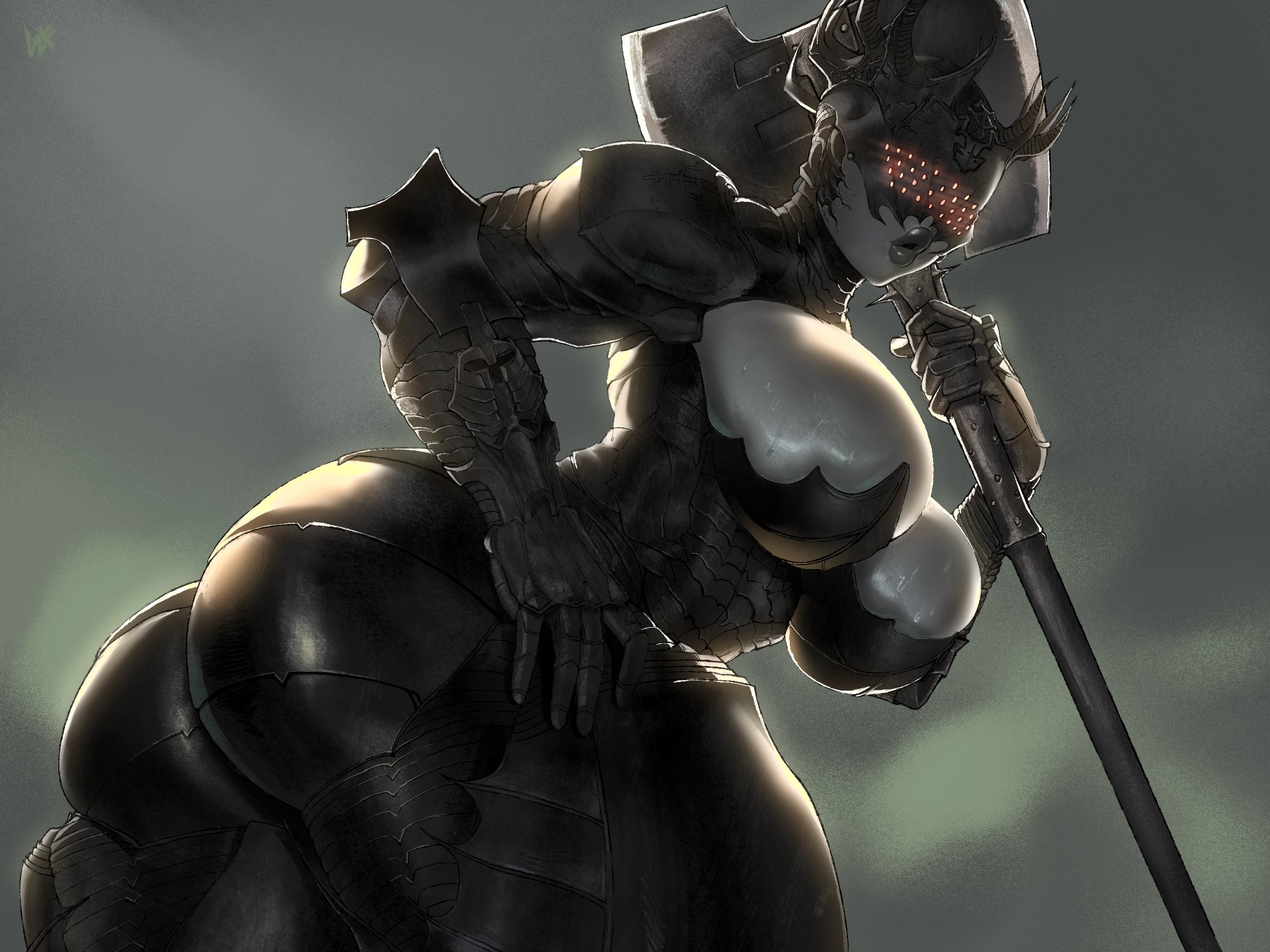 1girls, 2026, armor, armored body, armored female, ass, axe, big ass, big breasts, big butt, bimbo lips, black armor, black lipstick, breasts, bursting breasts, butt, cleavage, cleavage overflow, covered eyes, curvaceous, curvaceous body, curvaceous female, curvaceous figure, curvaceous hips, curvy, curvy body, curvy female, curvy figure, curvy hips, dark-skinned female, female, hips, hourglass figure, huge ass, huge breasts, huge butt, large ass, large breasts, large butt, looking at viewer, massive ass, massive breasts, massive butt, mortal shell, mortal shell 2, muscle mommy, muscles, muscular, muscular female, proxima (mortal shell 2), seductive, seductive look, seductive pose, thick, thick as fuck, thick ass, thick breasts, thick butt, thick hips, thick lips, thick mommy, thick thighs, viewed from behind, voluptuous, voluptuous female, weapon, weapon in hand, wide hips, wirelixe