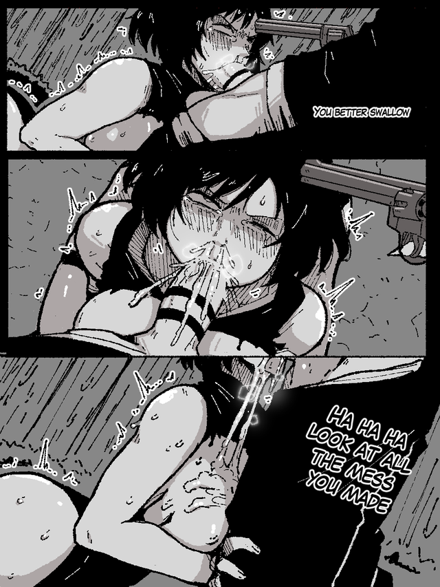 1boy, 1girls, at gunpoint, big breasts, black and white, cum, cum in mouth, cum inside, forced oral, gun, gunpoint, itadori yuuji, jujutsu kaisen, mark gavatino, oral rape, penis, rape, ryoumen sukuna (jujutsu kaisen), sucking, sucking penis, zenin mai
