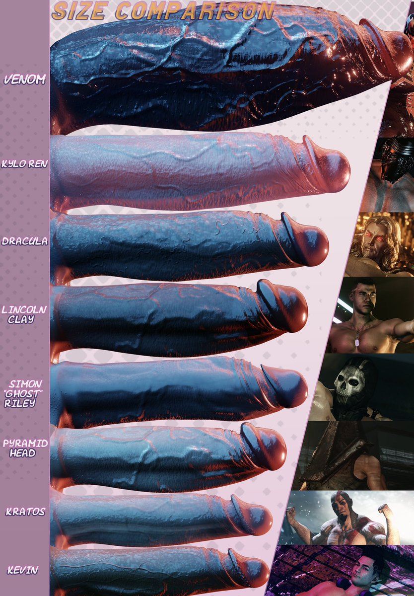 3d, 6+boys, 8boys, big cock, big dick, big penis, call of duty, call of duty modern warfare 2 (2022), castlevania, chart, cock, dick, dracula, dracula (castlevania), gay, ghost (modern warfare 2), god of war, huge cock, kevin (saints row), kratos, kylo ren, lincoln clay, mafia 3, male, male only, marvel, marvel comics, mask, masked, masked male, multiple boys, multiple males, multiple penises, penis, penis chart, penis comparison, penis size chart, penis size comparison, penis size difference, pyramid head, saints row, saints row (reboot), silent hill, silent hill 2, simon riley, size chart, size comparison, somehappened, star wars, thick cock, thick dick, thick penis, venom, venom (marvel)