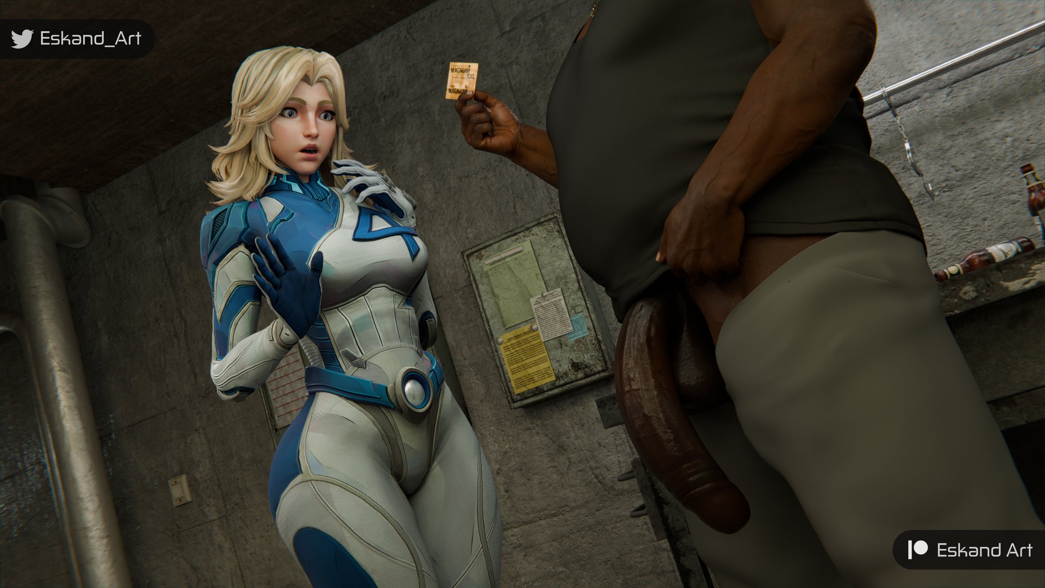 1boy, 1boy1girl, 1girls, 3d, big ass, big breasts, big thighs, breasts, cheating, cheating wife, curvaceous, curvy, curvy figure, dark skin, dark-skinned male, eskandart, fantastic four, female, hips, huge ass, huge breasts, huge thighs, interracial, invisible woman, invisible woman (marvel rivals), large ass, large breasts, large thighs, light skin, light-skinned female, male, male/female, marvel, marvel rivals, mature, mature female, slim waist, straight, sue richards, sue storm, thick, thick hips, thick legs, thick thighs, thighs, voluptuous, waist, wide hips, wide thighs