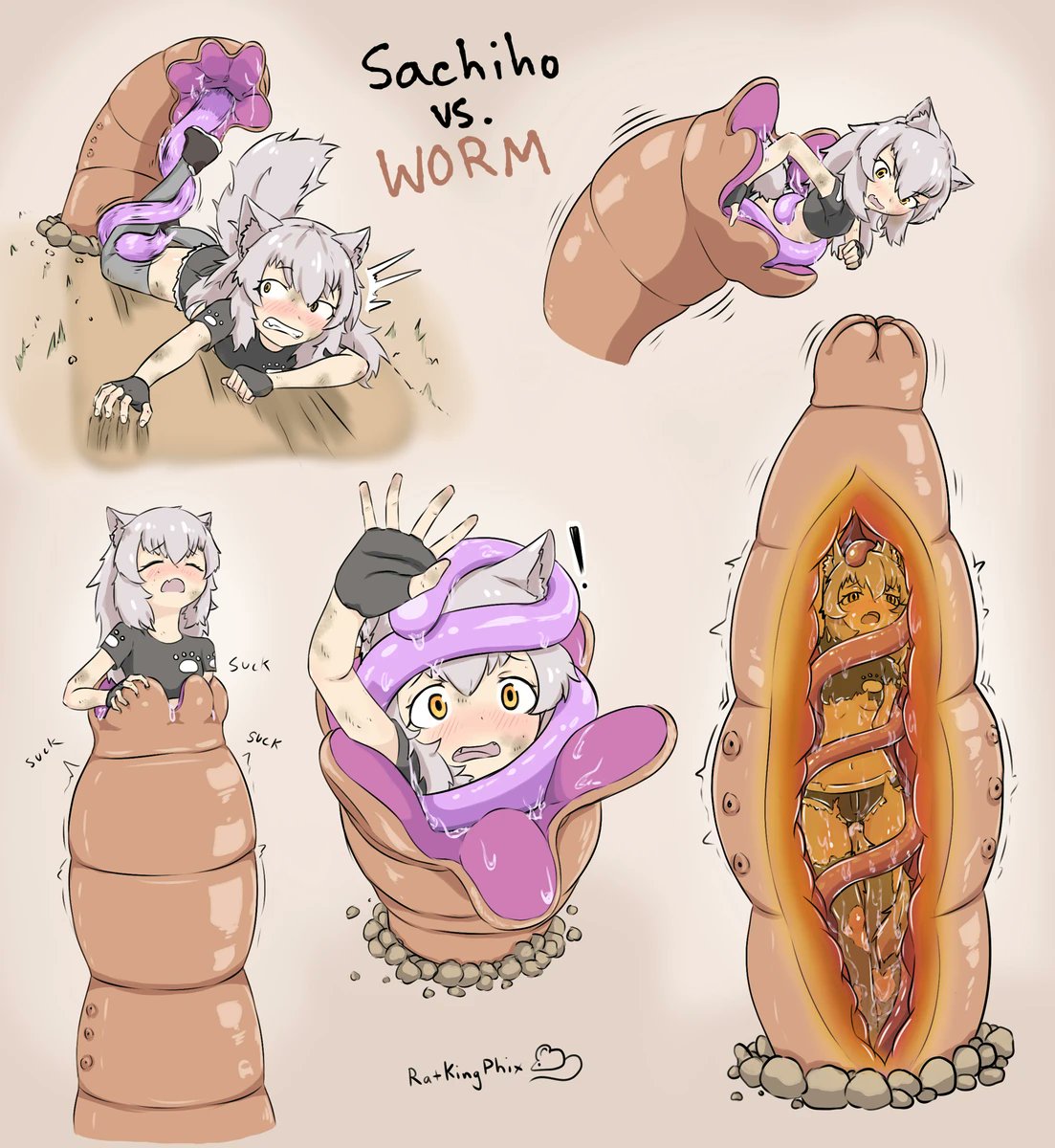 echidna_wars_dx female_prey inminent_death inside_creature internal_view interspecies monster monster_on_female ratkingphix source_request swallowed_alive swallowed_whole tentacle_grabbing_body unwilling_prey vore wolf_ears wolf_girl worm_vore x-ray