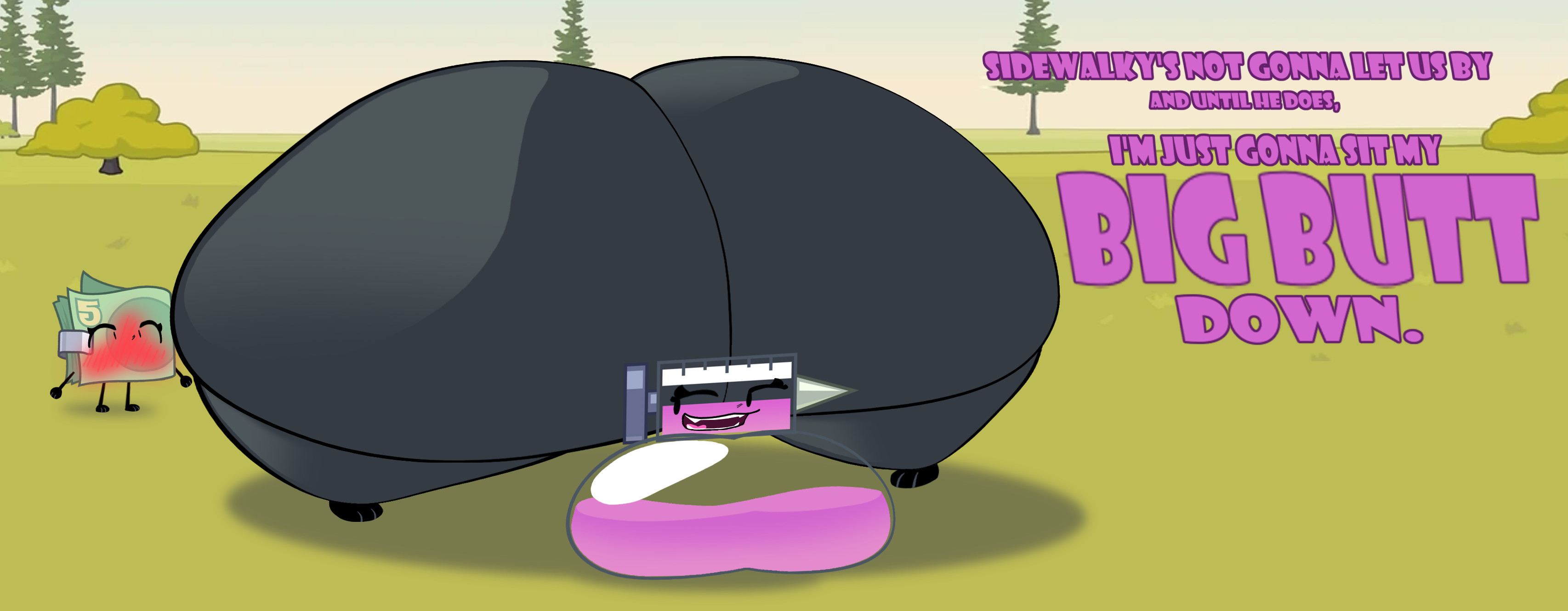 ass, battle for dream island, battle for dream island elsewhere, bfdi, bfdie, big ass, big breasts, blush, huge ass, hyper, hyper ass, hyper breasts, hyper thighs, large ass, large breasts, money, money (bfdie), needle, needy (bfdie), object, object shows, syringe, thick ass, thick thighs, twosevsixthree