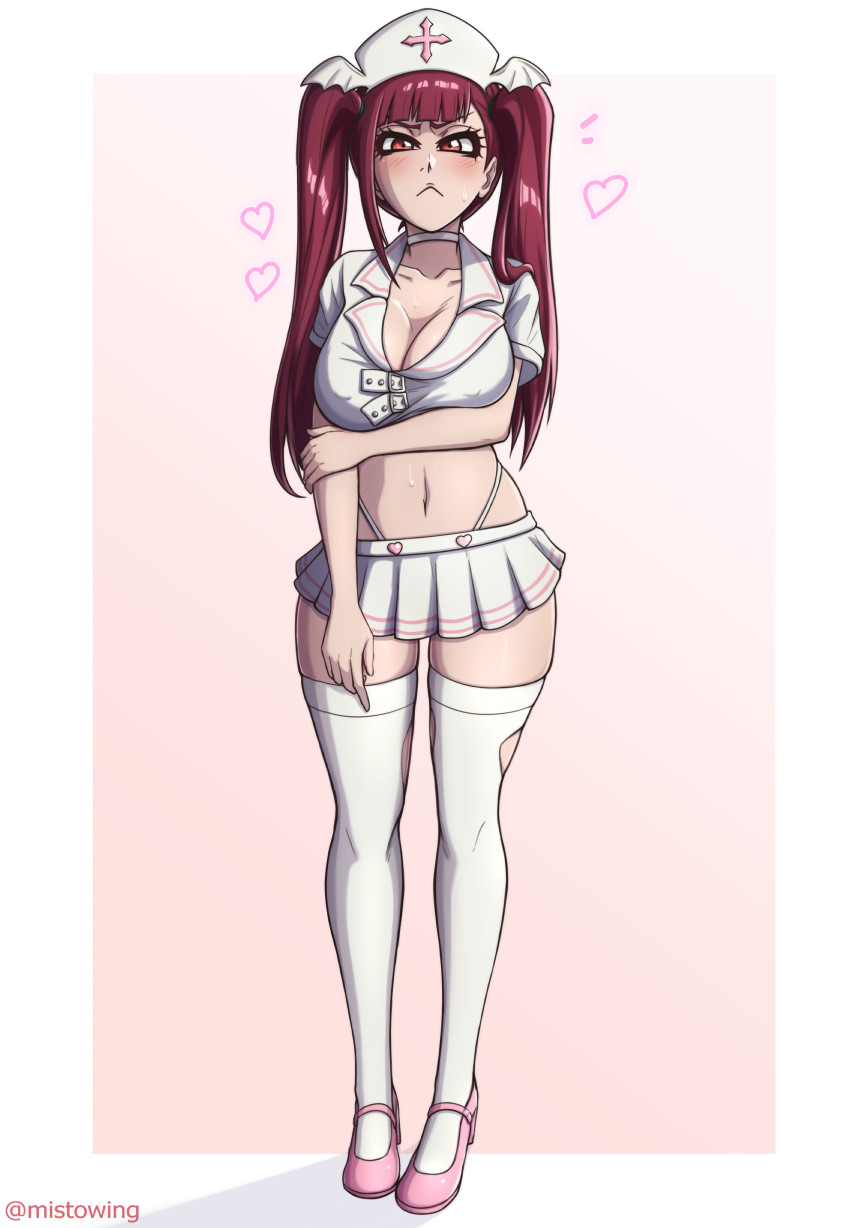1girls, big breasts, bleach, breasts, dokugamine riruka, female, female only, heart, light-skinned female, mistowing, solo, tagme
