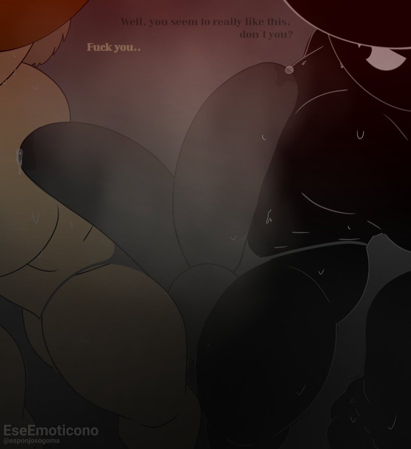 big penis, black (sprunki), cock, cum, eseemoticono, frotting, gay, male, male focus, male only, male/male, penis, precum, semi nude, sprunki, tunner (sprunki)