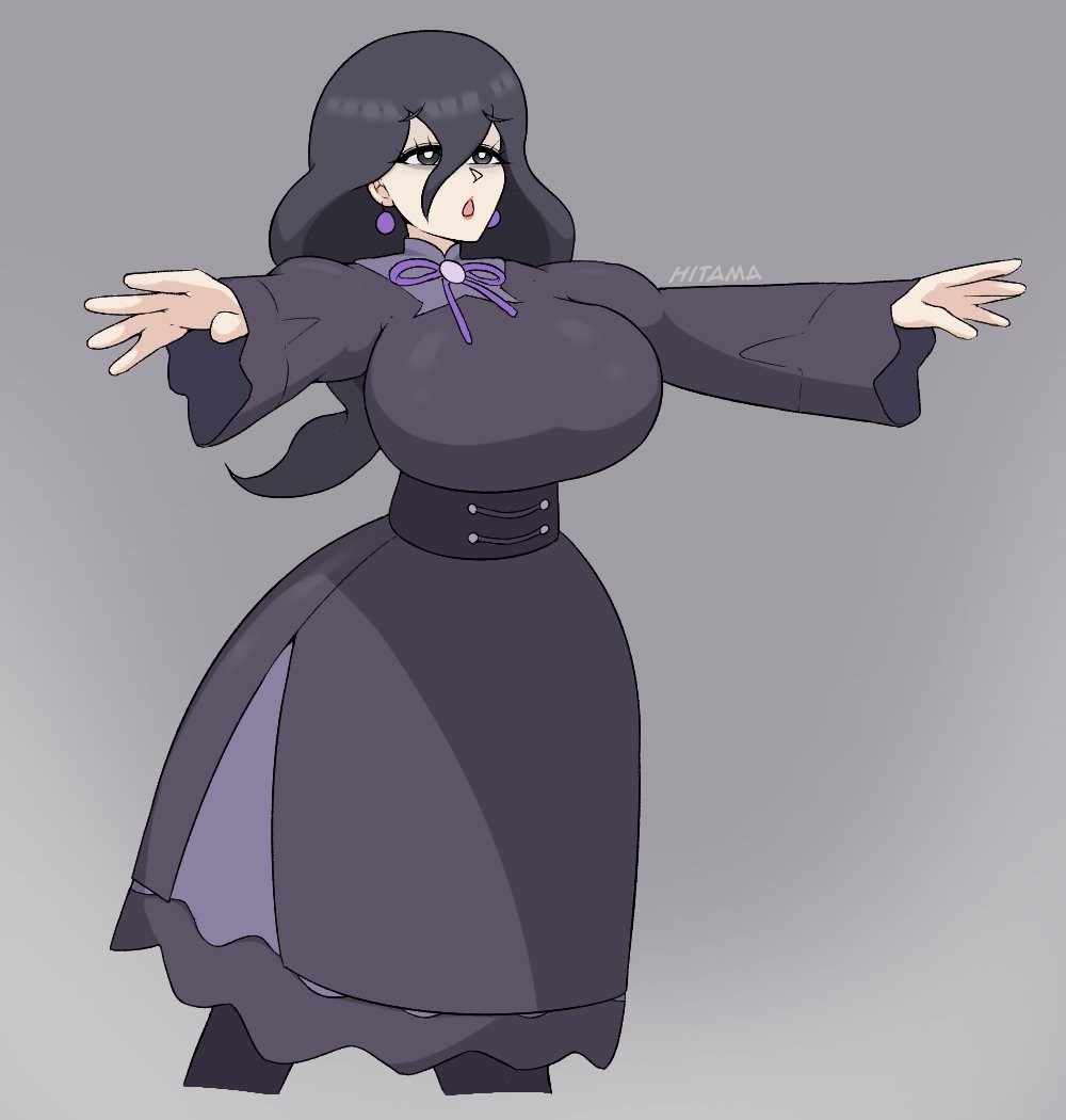 1girls, breast expansion, breasts, comic, female, hex maniac, hex maniac (pokemon legends: z-a), hitama, huge breasts, occult maniac, occult maniac (pokemon legends: z-a), occult maniac (pokemon), pokemon, pokemon legends: z-a
