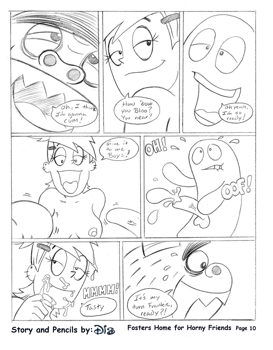 bloo cartoon_network comic dis eduardo_(fhfif) female foster's_home_for_imaginary_friends frankie_foster human male straight