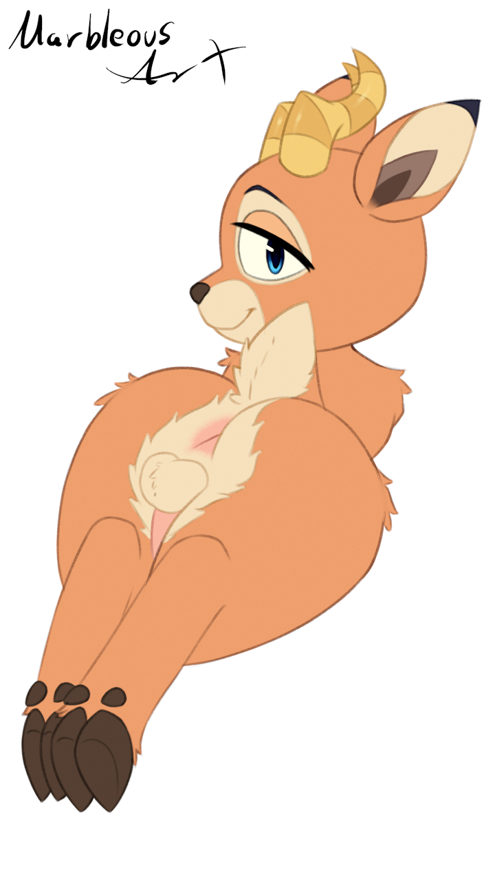 animal_crossing antelope anthro anus arm_tuft ass backsack balls beau_(animal_crossing) big_butt blue_eyes bovid brown_nose butt_focus countershade_butt countershade_face countershade_fur countershade_legs countershade_tail countershade_thighs countershading curved_horn dewclaw digitigrade eyebrows eyelashes femboy fluffy fluffy_butt fluffy_tail fur fuzzy fuzzy_balls genitals happy hi_res hooves horn looking_at_viewer looking_back looking_back_at_viewer male male_only mammal marbleous multicolored_body multicolored_fur nintendo orange_body orange_ears orange_fur orange_tail penis perineum pink_anus pink_penis presenting presenting_anus presenting_balls presenting_hindquarters rear_view scut_tail short_tail shoulder_tuft smile smiling_at_viewer solo solo_male striped_horn stripes tail tan_body tan_butt tan_countershading tan_fur thick_thighs tuft two_tone_body two_tone_fur yellow_horn