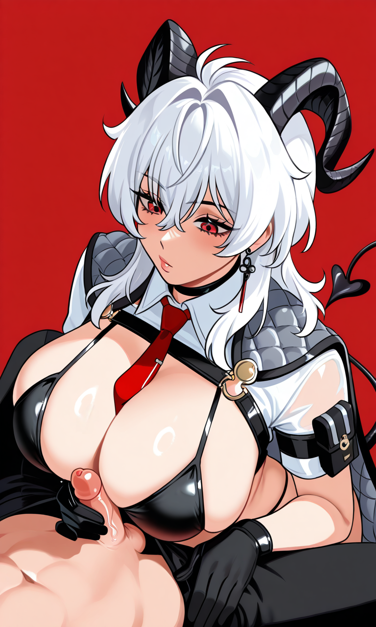 ai assisted, ai generated, big breasts, bikini, breasts, female, handjob, male, penis, small penis, small penis humiliation, sph, white hair, wuthering waves, zani (wuthering waves)