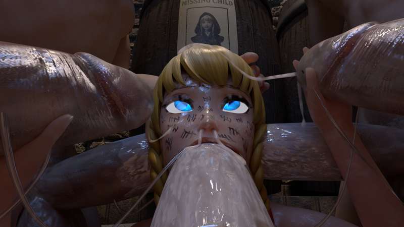 1girls, body writing, bukkake, cum, cum on face, cum out nose, cum string, facial, female, hylian, hyrule warriors, linkle, missing poster, multiple boys, pale skin, pale-skinned female, pale-skinned male, rochestedorm, the legend of zelda
