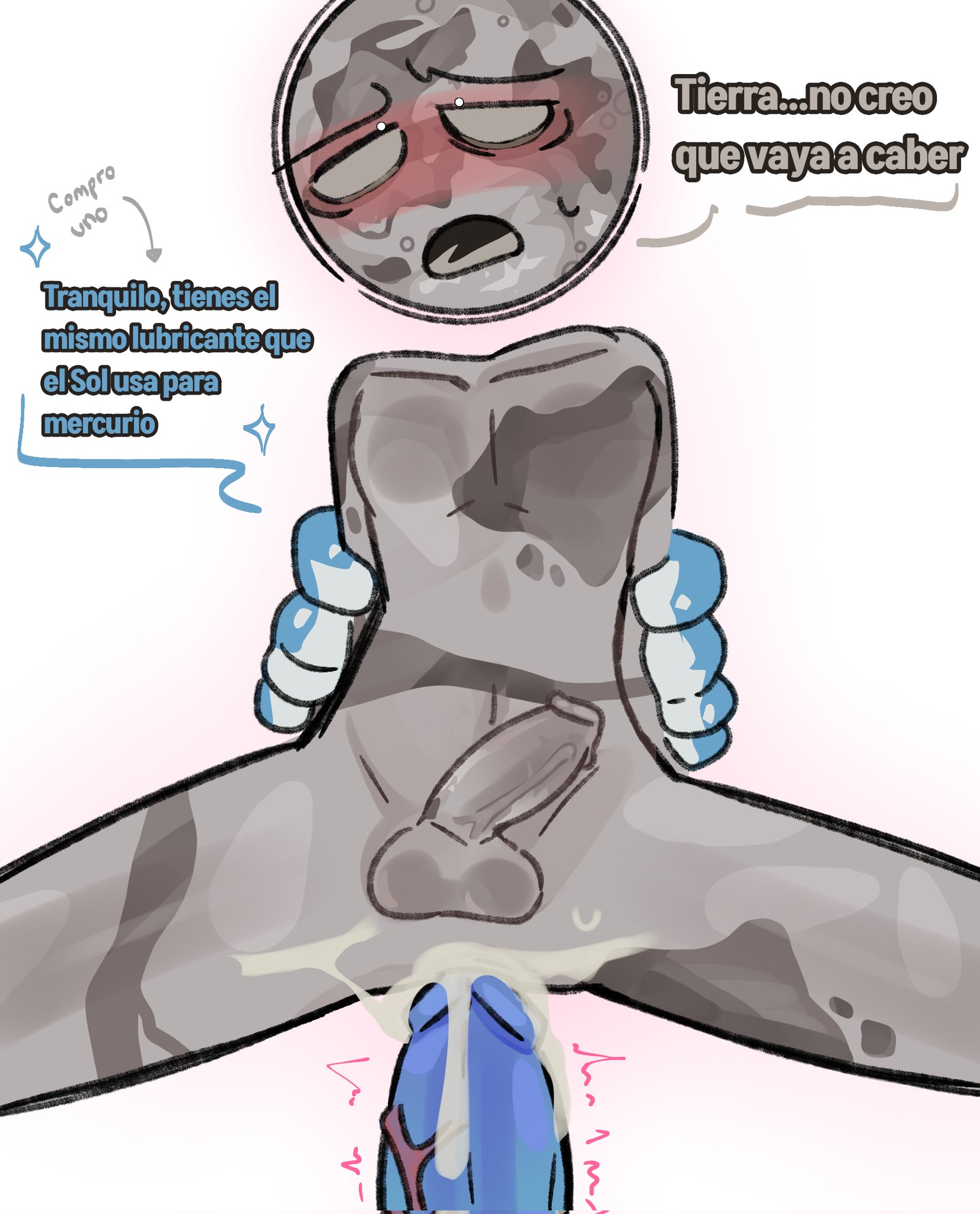 blush, cum, cum in ass, cum on ass, cum on penis, dick, dick out, earth (solarballs), gay, gay male, grabbing arms, grabbing from behind, hanaku 1allover, homosexual, homosexual male, legs apart, legs spread, luna (solarballs), male, male only, male/male, moon (solarballs), nude, nude male, penis, planethumans, solarballs, throbbing penis, twitching, twitching penis, yaoi