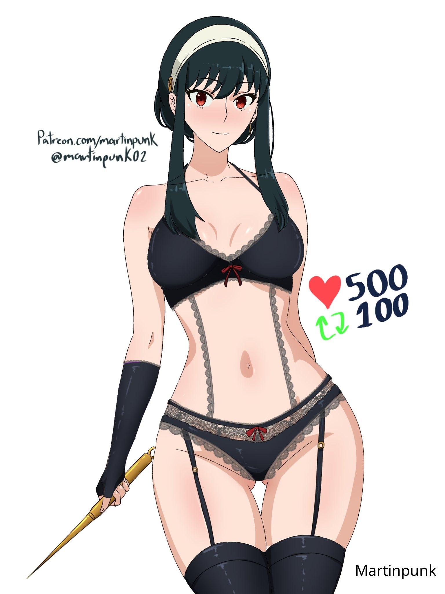 1girls, 2d, 2d (artwork), 2d artwork, adoptive mother, adult, adult female, anime milf, arm behind back, ass visible through thighs, bare arms, bare belly, bare chest, bare hips, bare midriff, bare navel, bare shoulders, bare skin, bare thighs, belly, belly button, bewitching thighs, big breasts, black bra, black elbow gloves, black fingerless gloves, black garter straps, black gloves, black hair, black legwear, black long gloves, black panties, black stockings, black thigh highs, black thighhighs, black underwear, black-haired female, bra, breasts, busty, busty female, busty girl, busty milf, child bearing hips, cleavage, closed mouth smile, collarbone, curvaceous, curvaceous body, curvaceous female, curvaceous figure, curvaceous hips, curvaceous thighs, curvy, curvy body, curvy female, curvy figure, curvy hips, curvy milf, curvy thighs, digital, digital art, digital drawing, digital drawing (artwork), digital media, digital media (artwork), earrings, elbow gloves, exposed arms, exposed belly, exposed chest, exposed hips, exposed midriff, exposed navel, exposed shoulders, exposed skin, exposed thighs, female, female focus, female only, fertile hips, fingerless gloves, fingernails, fingers, garter straps, gloves, groin, hairband, half naked, half nude, hand behind back, head tilt, high resolution, highres, hot milf, hourglass figure, inguinal crease, inguinal ligament, large boobs, large breasts, lean figure, legwear, light smile, long gloves, long hair, looking at viewer, martinpunk, mature, mature female, midriff, milf, mother, naked, naked female, naked woman, narrow waist, navel, nude, nude female, nudity, panties, red eyes, red-eyed female, ribbon bra, ribbon panties, semi nude, shoulders, sidelocks, simple background, slender body, slender waist, slim waist, smile, smiley face, smiling, smiling at viewer, solo, spy x family, standing, stockings, thick thighs, thigh gap, thigh highs, thighhighs, thighs, tilted head, underwear, underwear only, upper body, weapon, white background, white hairband, wide hips, yor briar, yor forger, young looking female, young milf, young woman and milf