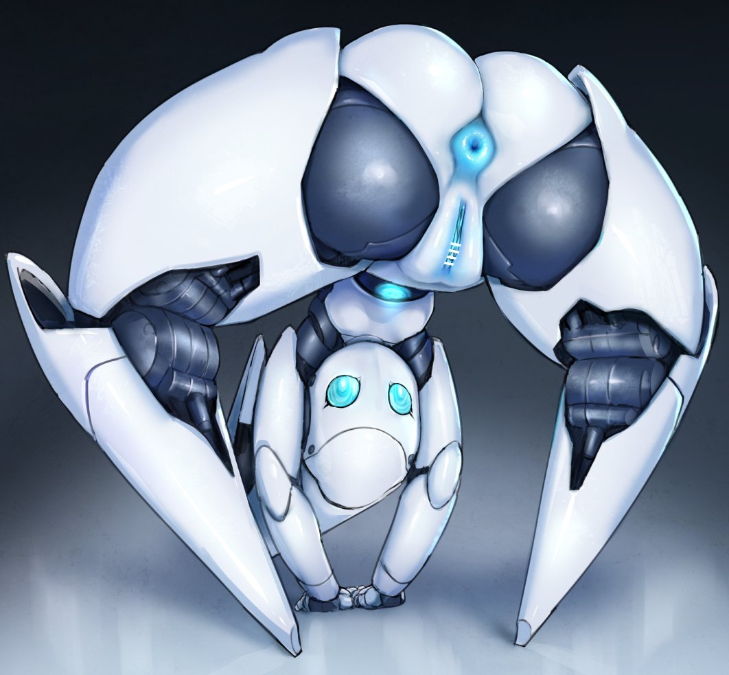 anus, blue anus, blue pussy, censored, cute, disney, drossel von flugel, female, fireball (series), joints, looking back, no mouth, on all fours, pochincoff, presenting, pussy, robot, robot girl