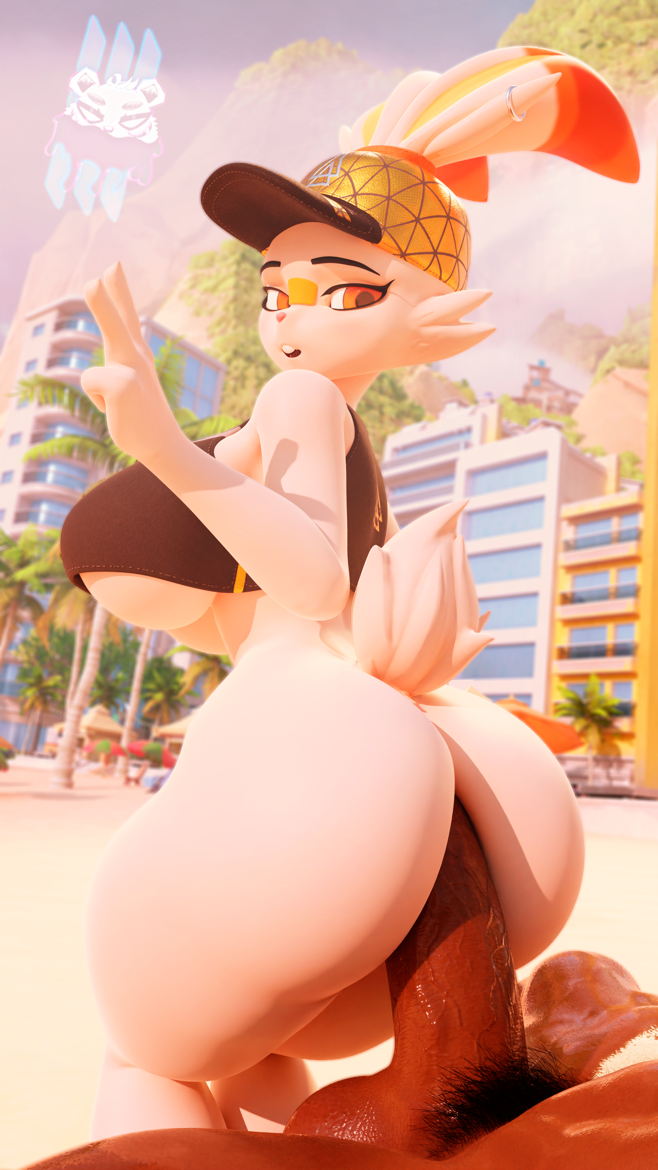 3d, absurd res, anal, anal sex, anthro, anthro penetrated, anus, ass, balls, beach, bearserker og, big ass, big breasts, big butt, big penis, breasts, bunni (valorlynz), dark skin, dark-skinned male, digital media (artwork), duo, erection, female, female penetrated, fur, generation 8 pokemon, genitals, hi res, human, human on anthro, human penetrating, human penetrating anthro, interspecies, male, male on anthro, male penetrating, male penetrating female, male/female, mammal, nintendo, nude, outdoor sex, outside, penetration, penis, pokemon, pokemon (species), pokephilia, pubes, scorbunny, seaside, sex, tail, thick thighs, white body