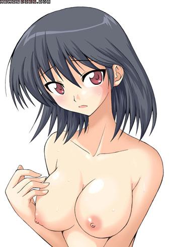 breasts nipples pointy_chin school_rumble sweat tsukamoto_yakumo