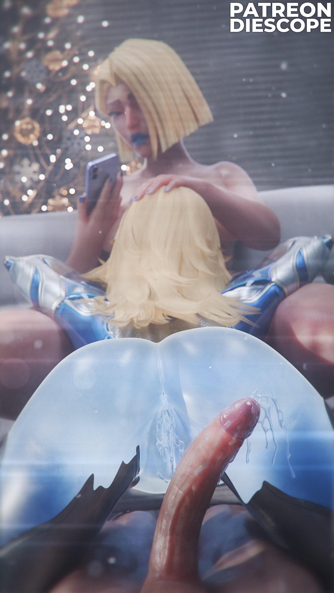 1boy, 2girls, 3d, bisexual female, diescope, emma frost, emma frost (marvel rivals), fantastic four, from behind, invisible, invisible woman, invisible woman (marvel rivals), light-skinned female, light-skinned male, marvel, marvel rivals, pussy, sue storm, white queen, x-men