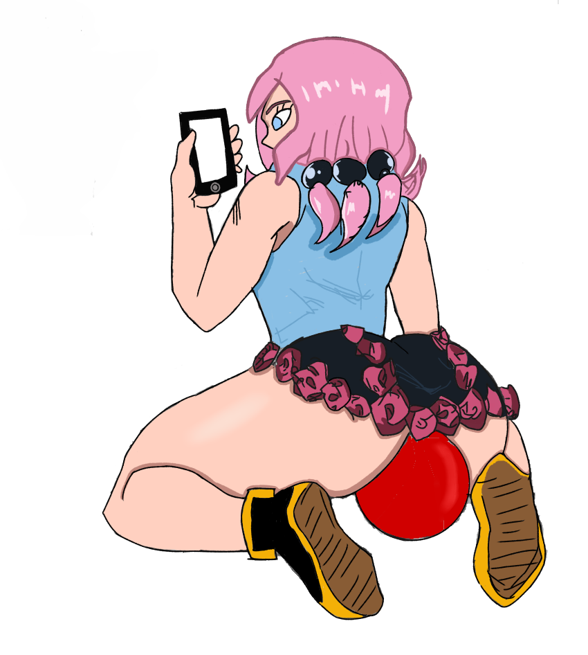 1girls ass ball big_ass clothing edit female jojo's_bizarre_adventure jojolion luckyshazo thick_thighs white_background yasuho_hirose