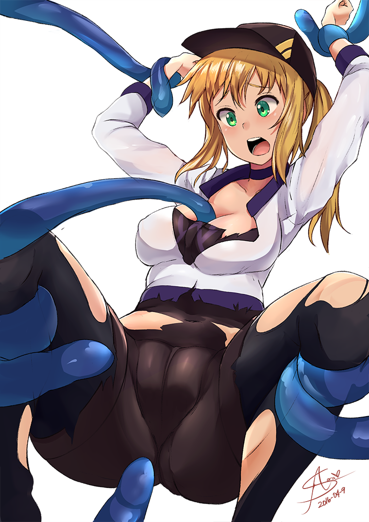 1girls 2016 aori_sora arm_grab arms_tied arms_up ass bestiality big_breasts blonde_hair blush breasts cameltoe cleavage clothes dated female_only female_protagonist_(pokemon_go) green_eyes hat helpless human imminent_penetration imminent_rape imminent_sex jacket leg_grab legs_tied looking_down nintendo open_mouth paizuri pantyhose pokemon pokemon_go ponytail pussy rape restrained spread_legs surprised teeth tentacle tentacles text tongue torn_clothes torn_pantyhose watermark