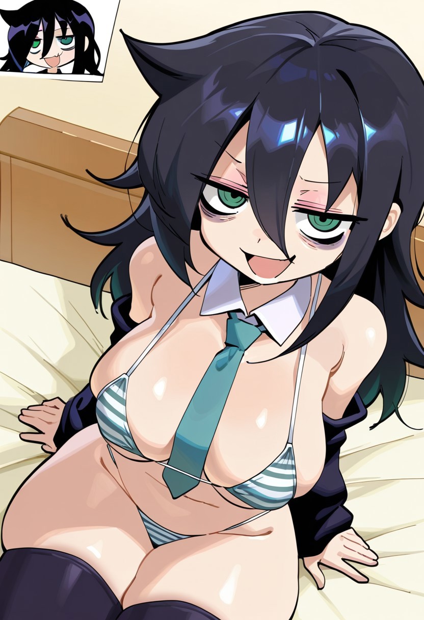 2025, ai generated, bigtub7775, female, female only, femcel, kuroki tomoko, solo, solo female, tagme, watashi ga motenai no wa dou kangaetemo omaera ga warui!