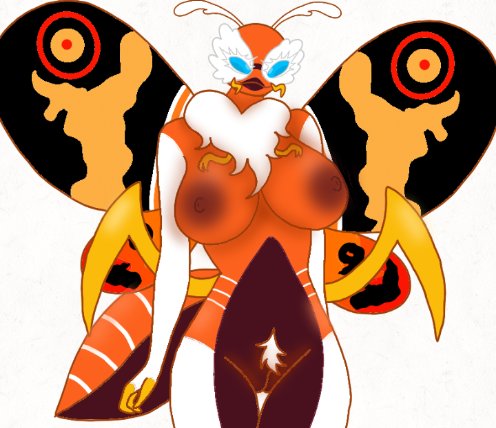 deezxnuts female female_only godzilla_(series) moth moth_girl mothra
