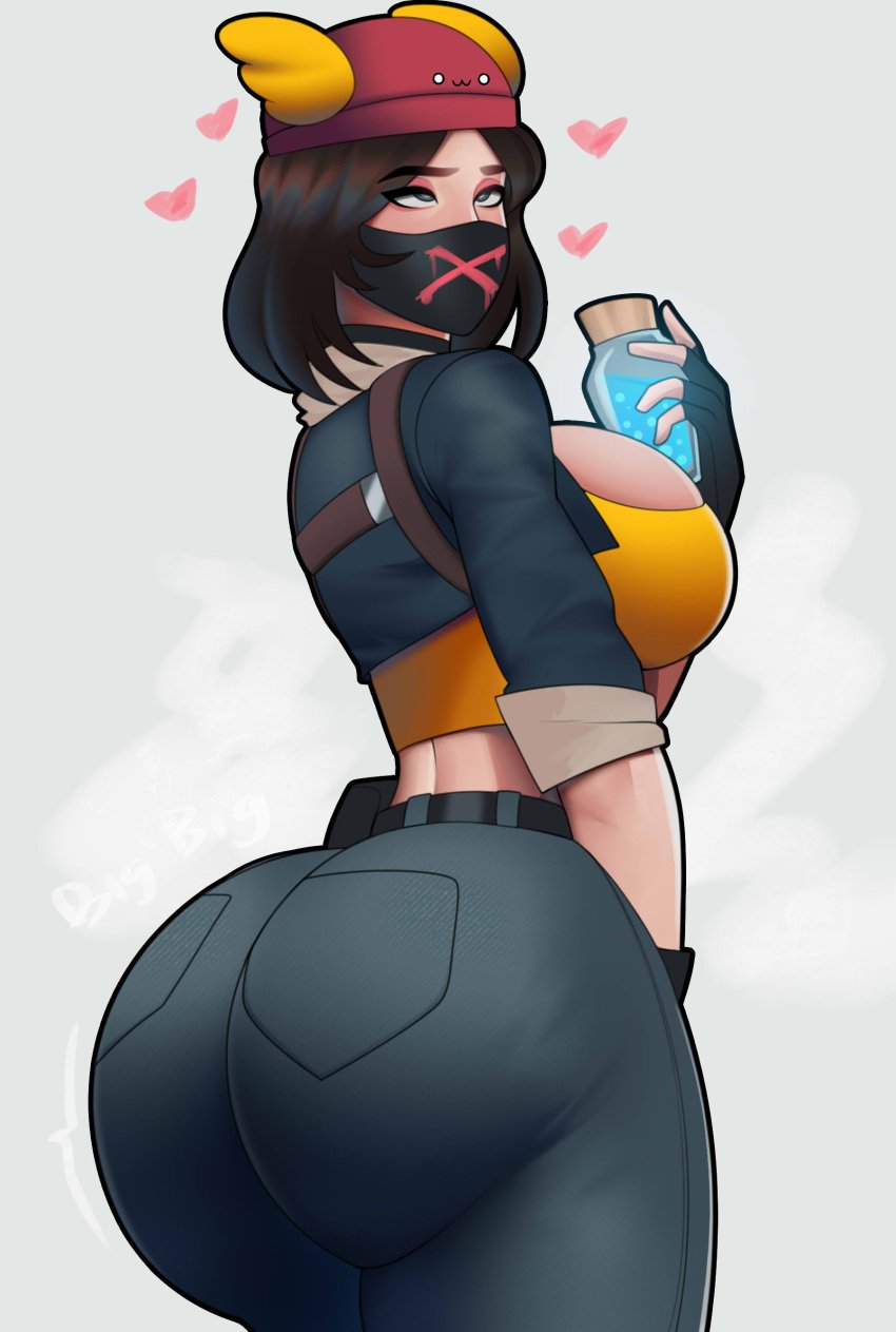 1female 1girls ass back_view big_ass big_breasts breasts cleavage cleavage_cutout clothed dumptruck_ass eyes_rolling_back eyeshadow female female_only fortnite fortnite:_battle_royale huge_ass jeans postblue98 skye_(fortnite) small_waist solo solo_female thick thick_ass thick_thighs thighs tiny_waist voluptuous voluptuous_female wide_hips