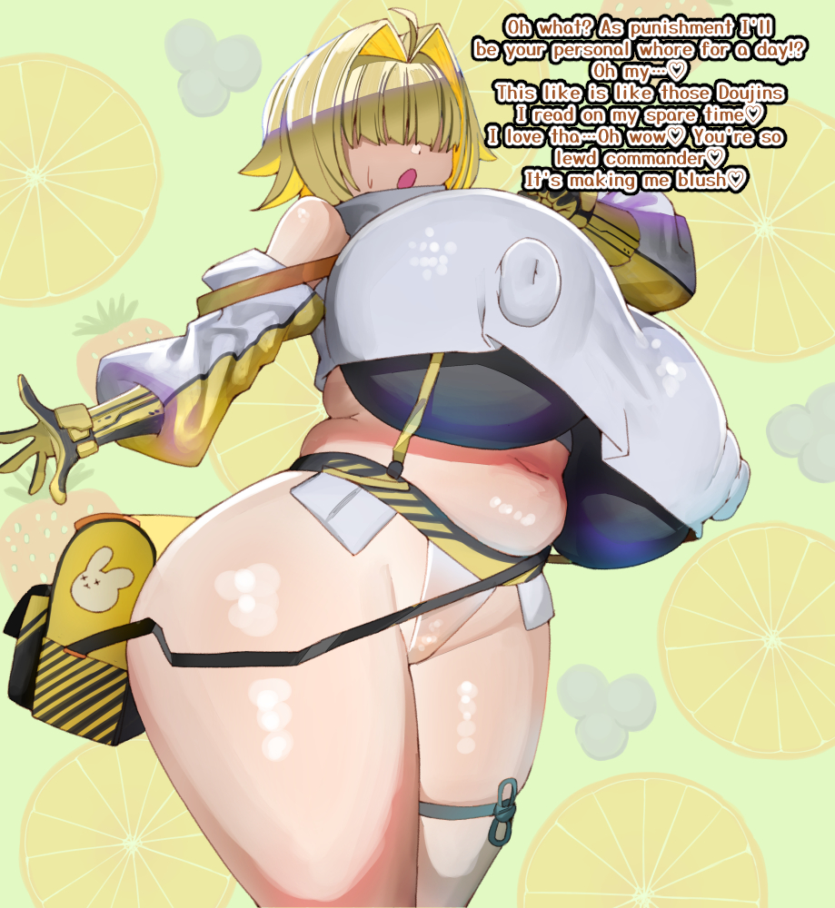 1girls big_breasts breasts breasts_bigger_than_head busty curvaceous curvy curvy_body curvy_female curvy_figure elegg_(nikke) english english_text female goddess_of_victory:_nikke huge_breasts large_breasts nananana text thick_thighs thigh_strap thighs voluptuous