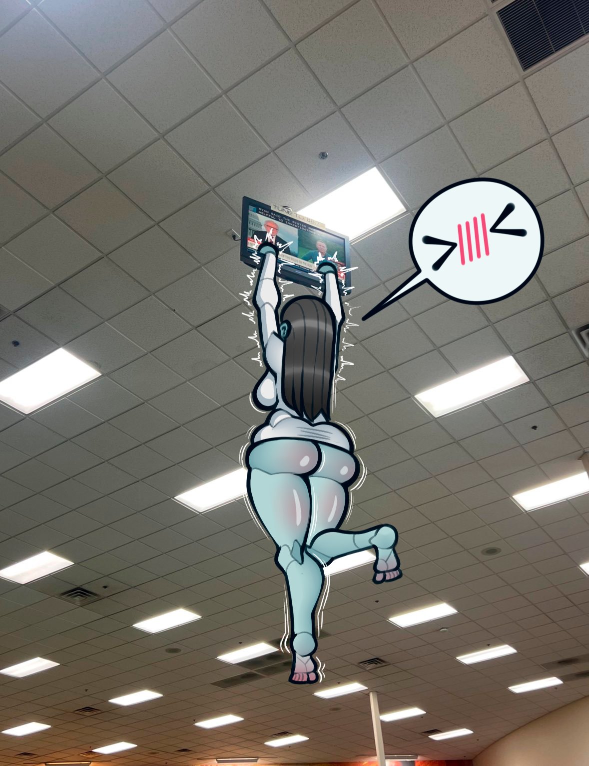 >///<, ass, big ass, breasts, bulartww, dress, feet, female, tagme, the ring, the tv that the ring girl would break her neck from, yamamura sadako