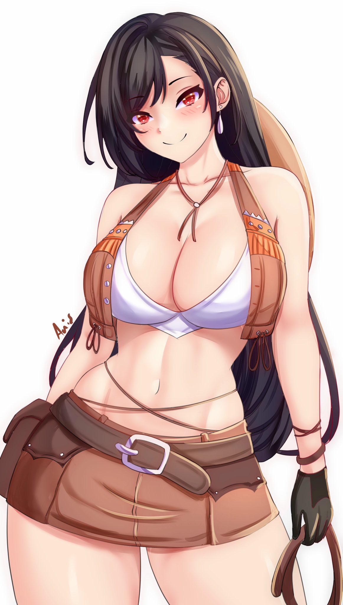 anisdrawn, breasts, female, female only, final fantasy, final fantasy vii, looking at viewer, solo, tagme, tifa lockhart
