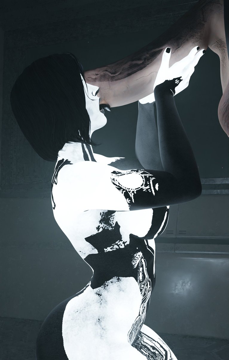 3d, absurdly large cock, cortana, futanari, halo (series), highres, huge cock, intersex, no artist signature, no source, null, nullus 02, penis, spartan (halo), tagme