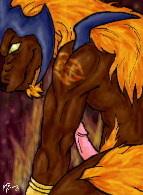 1boy final_fantasy final_fantasy_x ifrit ifrit_(final_fantasy) male male_only solo tagme