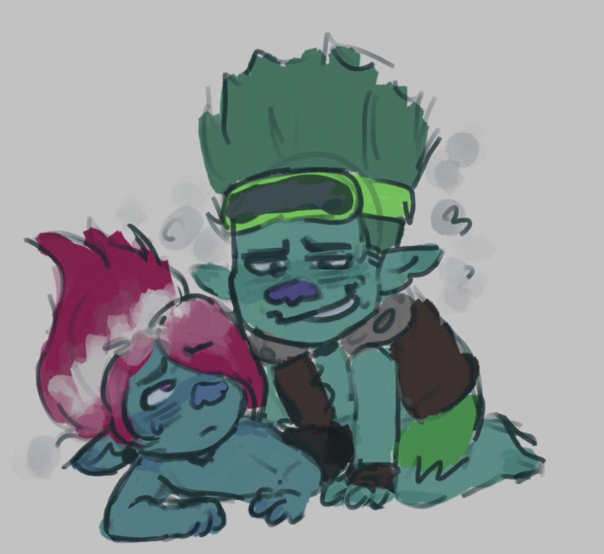 anthro brother brothers duo floyd_(trolls) freakosnug humanoid incest john_dory_(trolls) male male/male sibling troll trolls_(film) yaoi