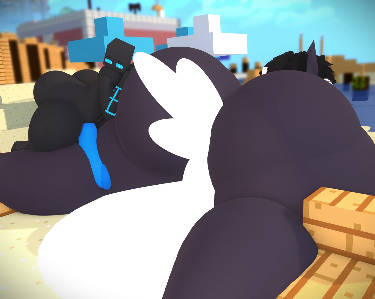 big_ass big_breasts big_penis breasts bubble_butt cum female furry hb_(hb_the_ender) hbtheender huge_ass huge_breasts huge_cock minecraft mini_giantess muffyhecc_(character) penis pokemon pokemon_(species) tagme thick_thighs wide_hips zoroark