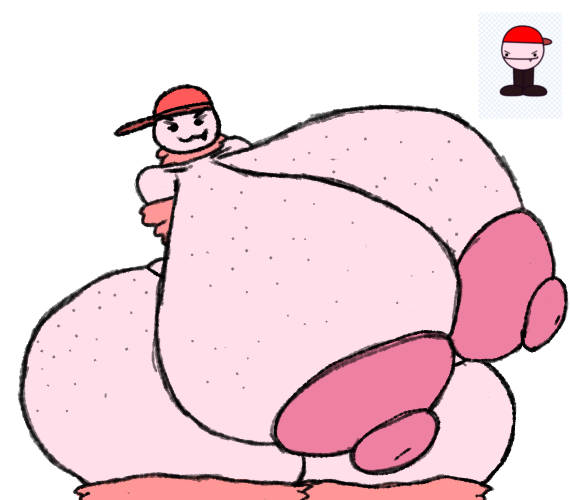 big_areola big_ass big_breasts big_nipples big_thighs female_jimmy freckles functionally_nude hat hyper hyper_breasts hyper_thighs original_character puffy_nipples rule_63 starlymason tagme tomboy