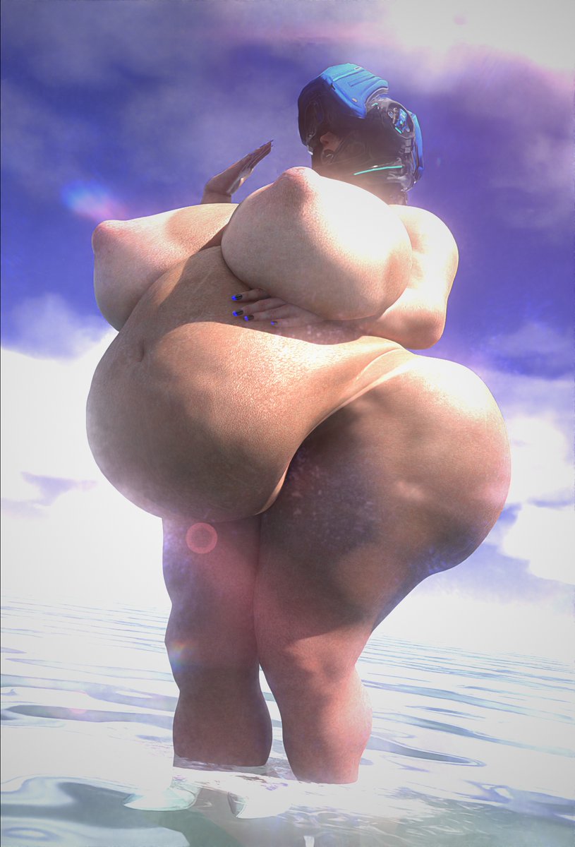 bbw big_ass big_breasts breasts bubble_butt cleavage female huge_ass huge_breasts nipples overweight qzk_forte thick_thighs wide_hips