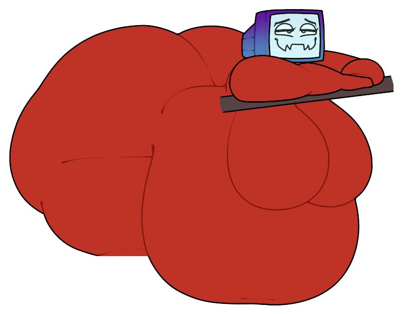 big_ass big_breasts breasts bubble_butt chip_at_night fat huge_ass morbidly_obese pyrocynical pyrocynical_tvhead_oc thick_thighs wide_hips