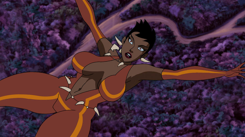 armpit armpits breasts chris_bryer dc dc_comics justice_league justice_league_unlimited nsfw short_hair vixen_(dc)