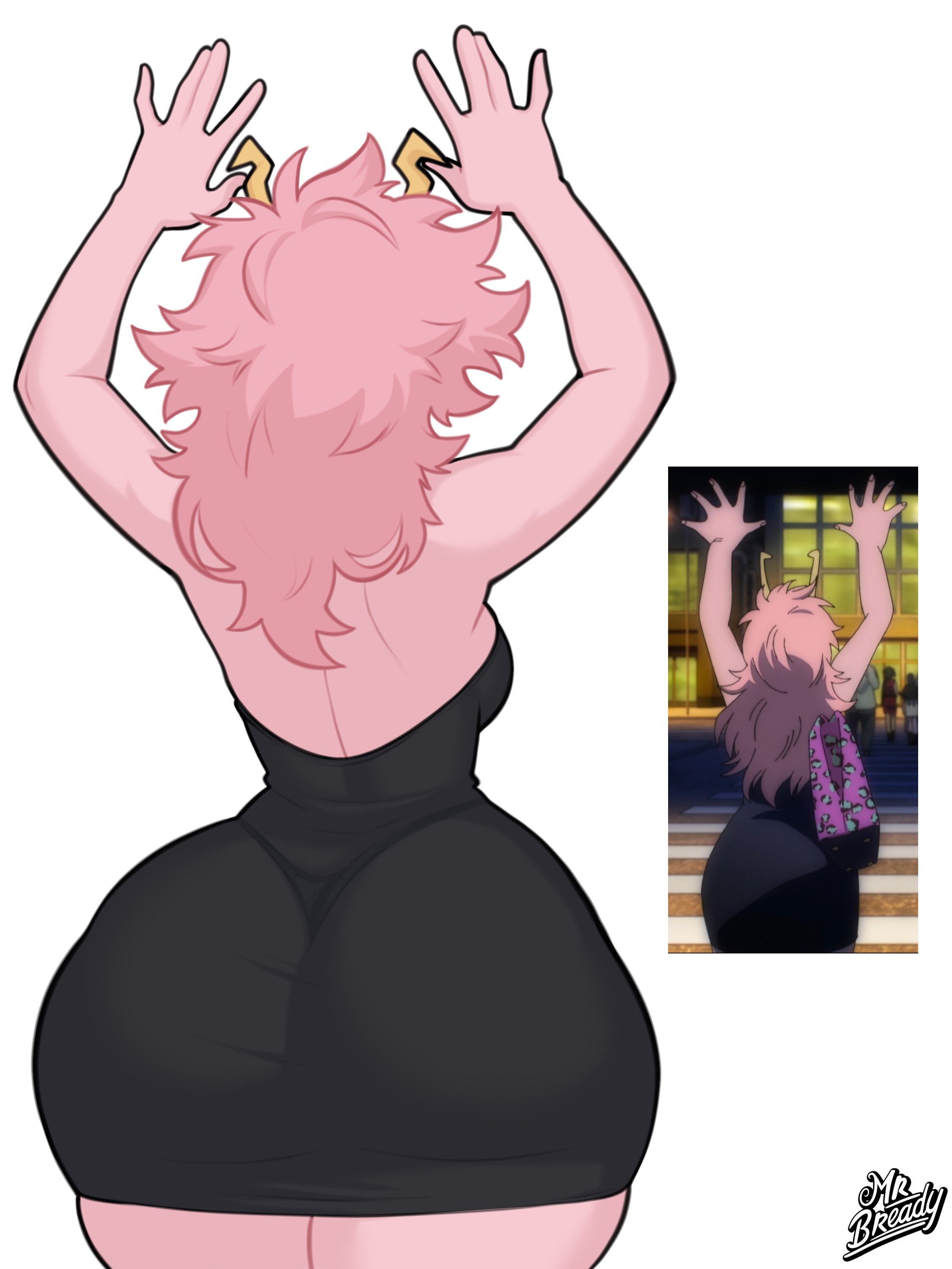 1girls, alternate breast size, arms up, ashido mina time-skip, asian, asian female, ass, ass in dress, backless dress, backless outfit, big ass, big boobs, big breasts, big butt, big hips, big thighs, big tits, boku no hero academia, boobs, bottom heavy, breasts, butt, curvaceous, curvaceous body, curvaceous female, curvaceous figure, curvaceous hips, curvaceous thighs, curvy, curvy body, curvy female, curvy figure, curvy hips, curvy thighs, female, hips, horns, huge ass, huge butt, huge hips, huge thighs, japanese, japanese female, long hair, mina ashido, mina ashido time-skip, my hero academia, my hero academia (finale), panties, panties visible through clothing, pink body, pink hair, pink skin, pink-haired female, srbready, thick thighs, thighs, thong, thong visible through clothing, tits, voluptuous, voluptuous body, voluptuous female, waving, wide ass, wide hips, wide thighs