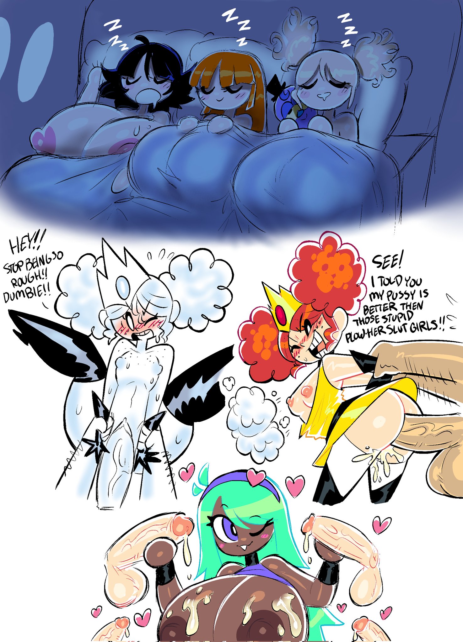 3girls, 5boys, 5girls, ass, balls, big ass, big balls, big boobs, big breasts, big butt, big cock, big hips, big nipples, big penis, big thighs, big tits, black hair, bliss, bliss utonium, blonde, blonde female, blonde hair, blonde hair female, blossom (powerpuff girls), blue eyes, blue hair, blush lines, blushing, boobs, boots, breasts, briss utonium, brunette, brunette female, bubbles (powerpuff girls), butt, buttercup (powerpuff girls), cartoon network, cock, cum, cum in mouth, cum in pussy, cum inside, cum on body, cum on breasts, cumming, cumming while penetrating, curvaceous, curvaceous body, curvaceous female, curvaceous figure, curvaceous hips, curvaceous thighs, curvy, curvy body, curvy female, curvy figure, curvy hips, curvy thighs, english text, female, flattened, gigantic ass, gigantic balls, gigantic boobs, gigantic breasts, gigantic butt, gigantic cock, gigantic hips, gigantic penis, gigantic thighs, gigantic tits, green eyes, green hair, heart, heart symbol, hearts, hips, huge ass, huge balls, huge boobs, huge breasts, huge butt, huge cock, huge hips, huge nipples, huge penis, huge thighs, huge tits, ilikestuffdoyou, long hair, mane, mane hair, massive ass, massive balls, massive boobs, massive breasts, massive butt, massive cock, massive hips, massive penis, massive thighs, massive tits, medium ass, medium boobs, medium breasts, medium butt, medium hair, medium tits, miniskirt, missionary, missionary position, multiple boys, multiple girls, nipples, nude, nude female, penis, pigtails, pink eyes, powerpuff girls, princess morbucks, purple eyes, red hair, redhead, redhead female, short hair, sisters, small ass, small boobs, small breasts, small butt, small tits, smaller female, taller female, text, text bubble, theguywhodrawsalot, thick thighs, thighhighs, thighs, tits, vein, veins, veins on dick, veiny, veiny balls, veiny cock, veiny penis, voluptuous, voluptuous body, voluptuous female, wide hips, wide thighs