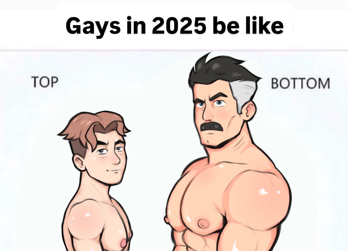 age difference, artist request, bara, daddy, dilf, gay, gays in 2025 be like, invincible, invincible (tv series), male, male only, meme, moustache, muscular, muscular male, nolan grayson, omni-man, size difference, small dom big sub, small top big bottom, twink, william clockwell