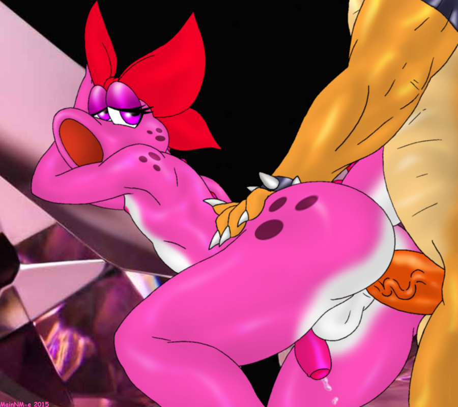 2boys anal anus ass balls birdo bowser foreskin furry gay girly looking_at_another looking_back mainnm-e male male_only mario_(series) multiple_boys nintendo nipples penis sex solo_focus testicles uncut vein veiny_penis yaoi