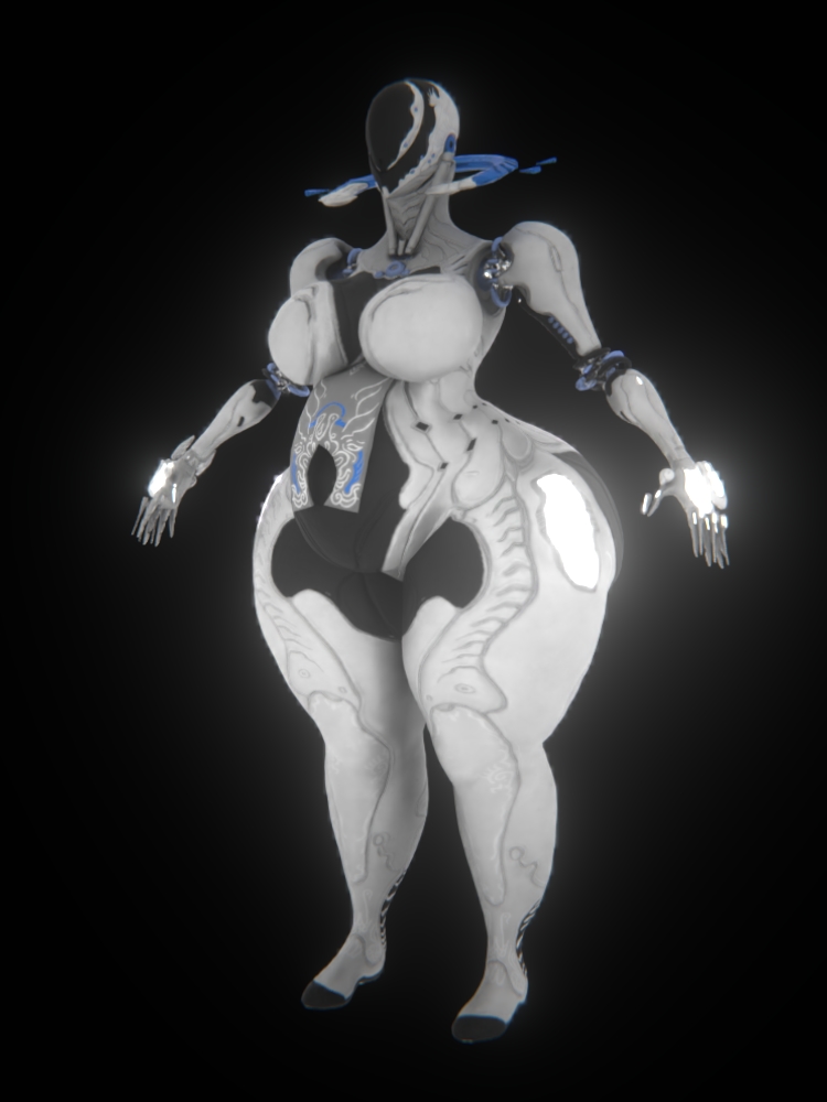 big_breasts breasts chubby chubby_female digital_extremes female huge_breasts mag_(warframe) qzk_forte thick_thighs warframe wide_hips