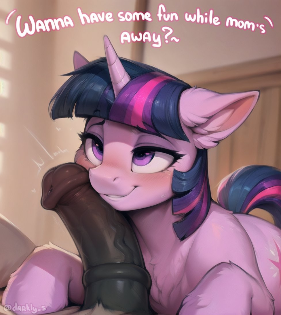 ai generated, animal genitalia, animal penis, brother, brother and sister, equid, equine, equine genitalia, equine penis, female, friendship is magic, furry, furry only, hasbro, horse, incest, male, mammal, my little pony, penis, pony, purple body, purple fur, shining armor (mlp), sister, smile, twilight sparkle (mlp), unicorn, white body, white fur