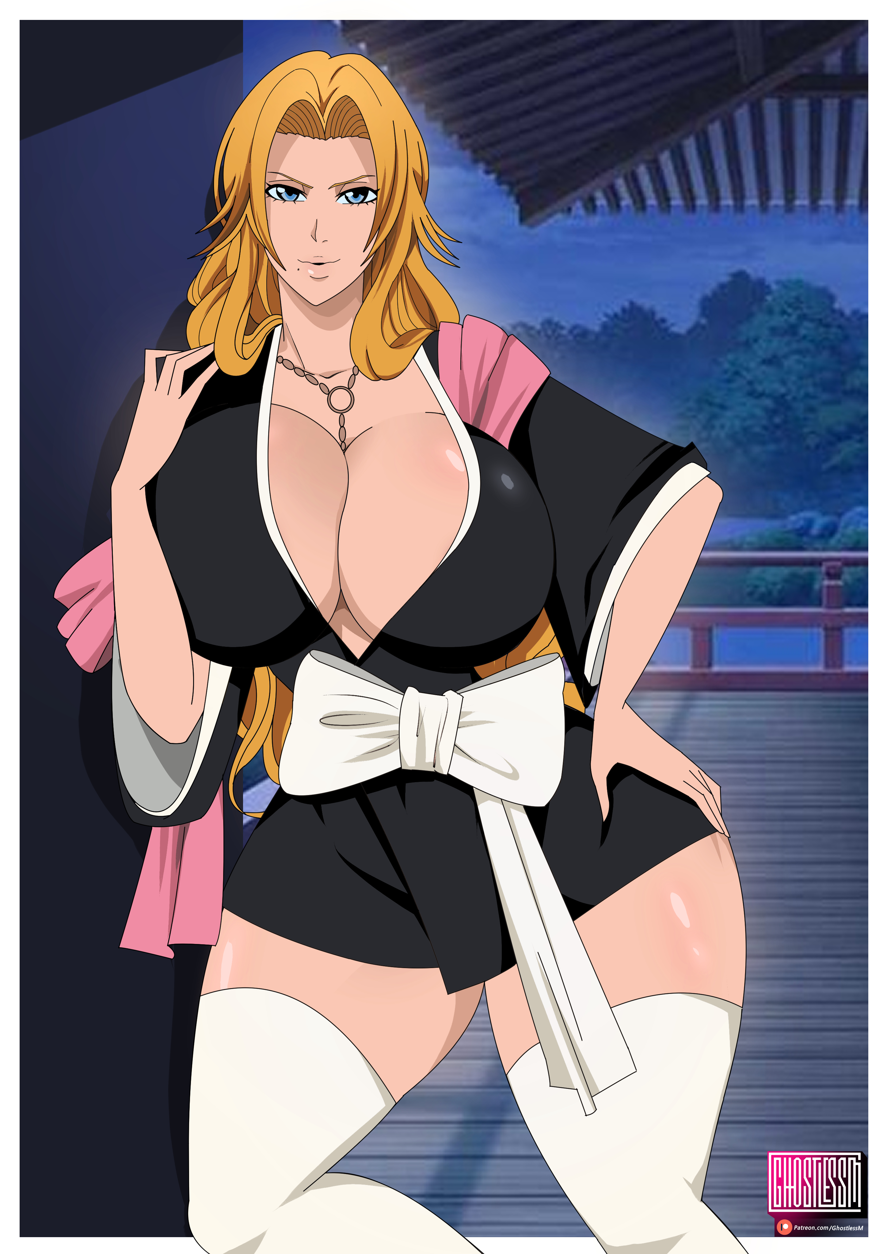 1girls, ass, big ass, big breasts, bleach, breasts, bust, busty, chest, curvaceous, curvy, curvy figure, digital media (artwork), female, female focus, ghostlessm, hips, hourglass figure, huge ass, huge breasts, human, large ass, large breasts, legs, light skin, light-skinned female, matsumoto rangiku, mature, mature female, slim waist, thick, thick hips, thick legs, thick thighs, thighs, voluptuous, voluptuous female, waist, wide hips
