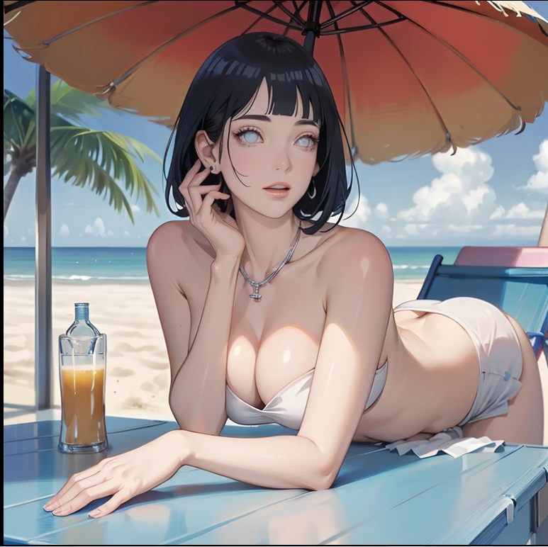 , 1girls ai_generated big_breasts black_hair boruto:_naruto_next_generations breasts female female_focus female_only hyuuga_hinata hyuuga_hinata naruto naruto_(series) solo solo_focus