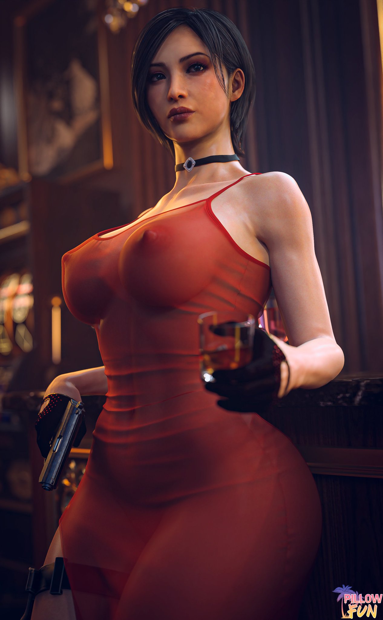 1girls 3d ada_wong big_ass big_breasts breasts bust busty capcom curvaceous curvy curvy_figure female hips hourglass_figure light-skinned_female light_skin mature mature_female pillowfun resident_evil resident_evil_2 resident_evil_4 slim_waist thick thick_hips thick_legs thick_thighs thighs top_heavy voluptuous waist wide_hips