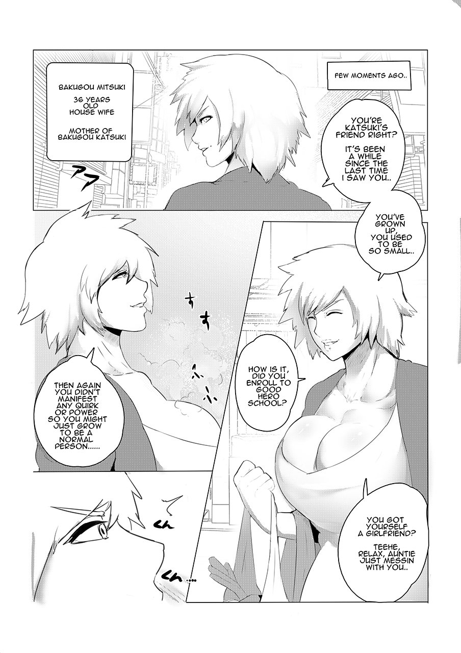 comic_page dialogue donaught milf mitsuki_bakugou my_hero_academia name_drop short_hair smelling