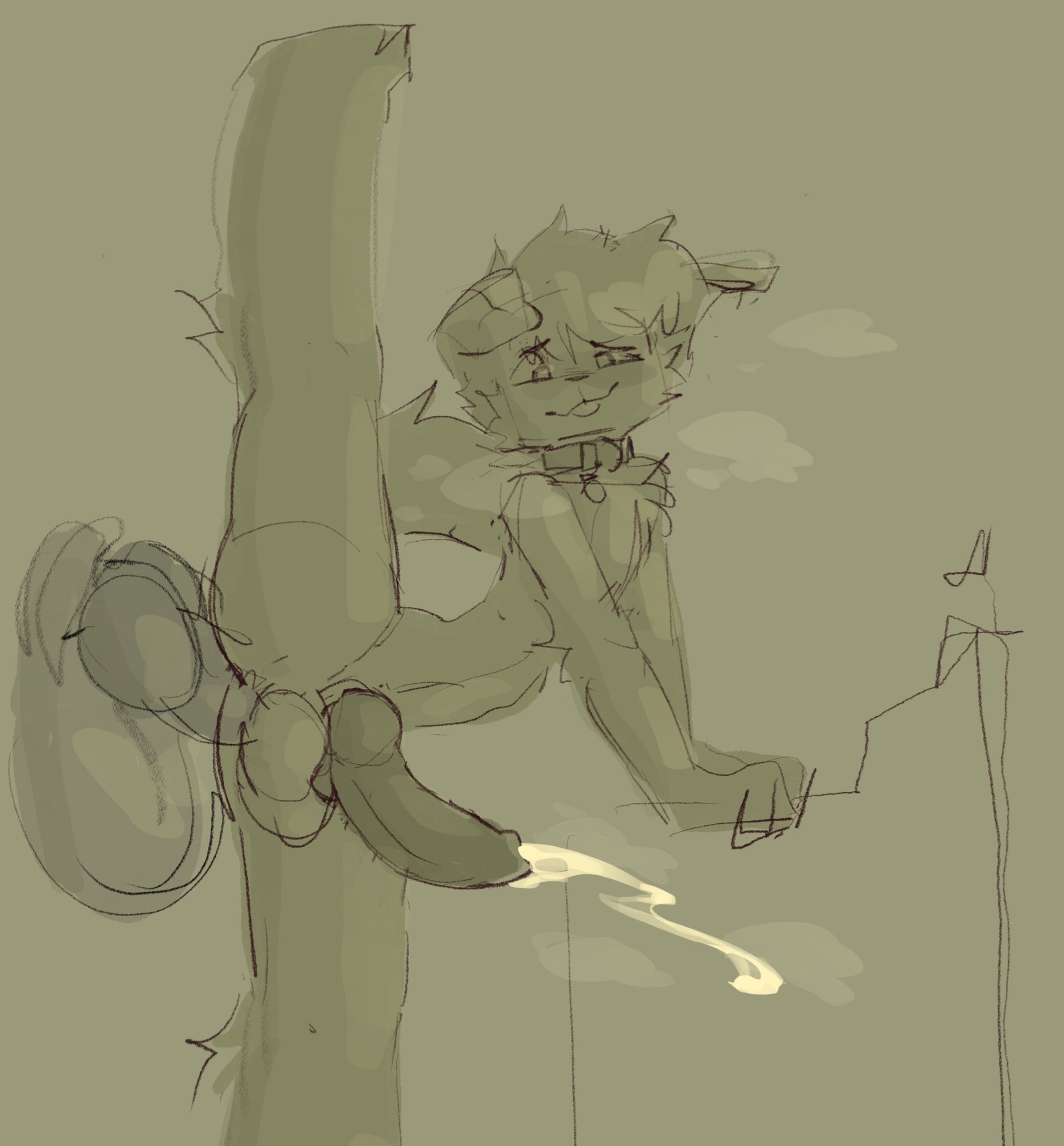 2025, 2boys, anthro, ass, balls, belly, blush, breath cloud, breath clouds, canid, canine, canine penis, canis, collar, collar tag, cum, cum shot, cumshot, dog collar, dog ears, domestic dog, eyes open, femboy, furry, gay, hands on table, knot, knotted penis, male, musk, musk clouds, on one leg, one eye half-closed, one leg raised, penis, penis in ass, penis out, penis size difference, sammy toyy, size difference, table, tail, thighs, tongue, tongue out