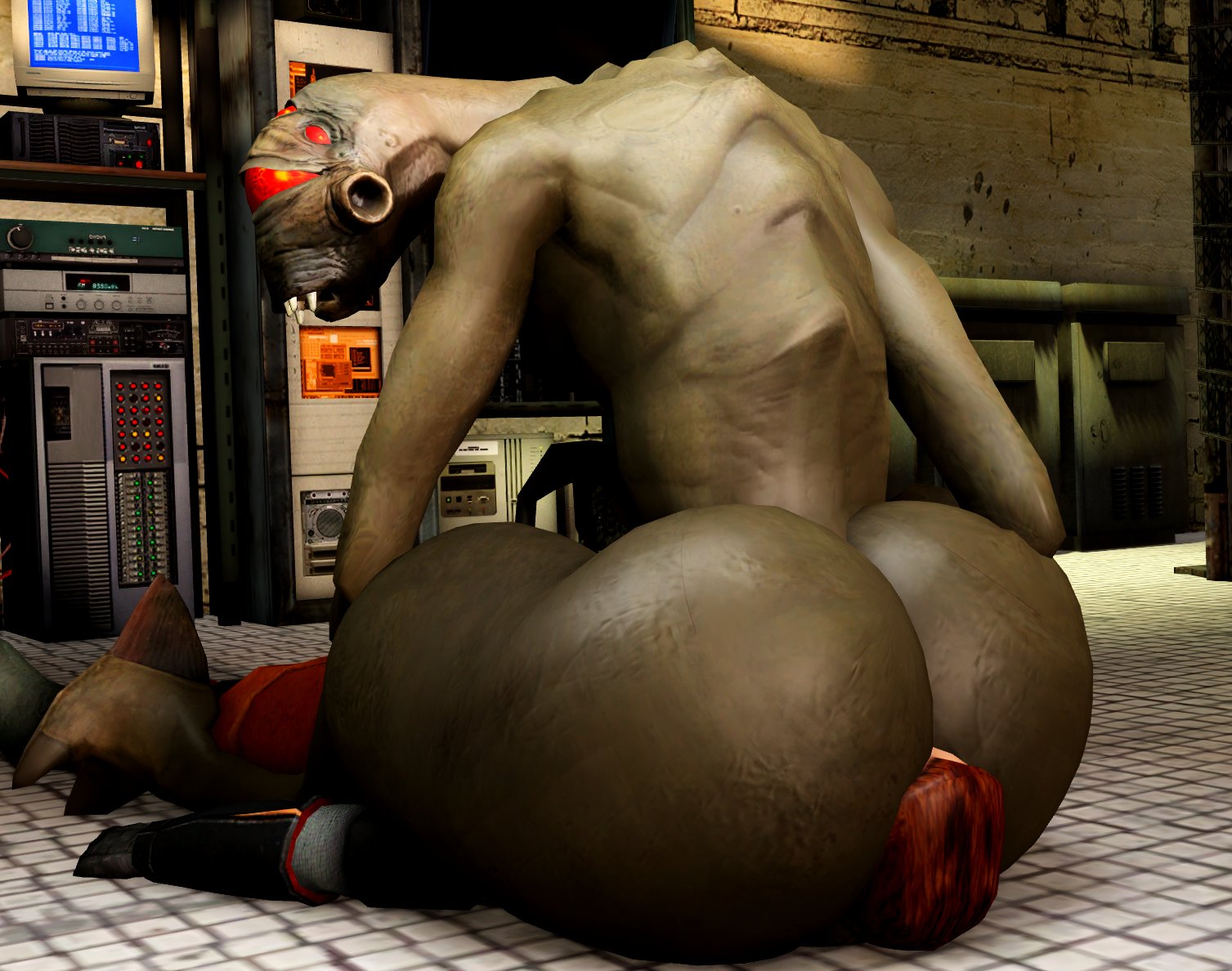 2boys, 3d, alien, alien boy, ass, big ass, big butt, clothed male nude male, faceless male, facesitting, gay, gordon freeman, half-life, half-life (series), half-life 2, hev suit, human, human male, humanoid, interspecies, male, male human/male alien, male only, male/male, multiple boys, multiple males, nude, rimjob, rimming, sex, sitting on person, valve, valve corporation, vortigaunt, willie piv, yaoi